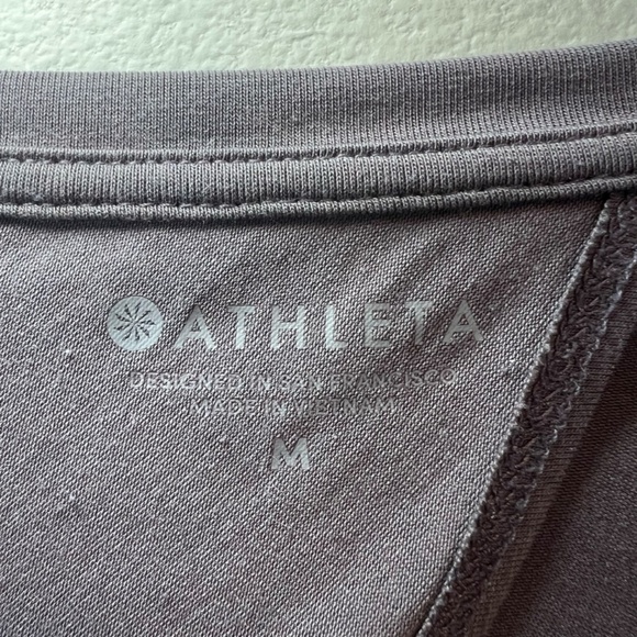 Athleta Women's Essence Twist Back Long Sleeve Shirt Top Gray Athletic Sz Medium - Picture 3 of 11
